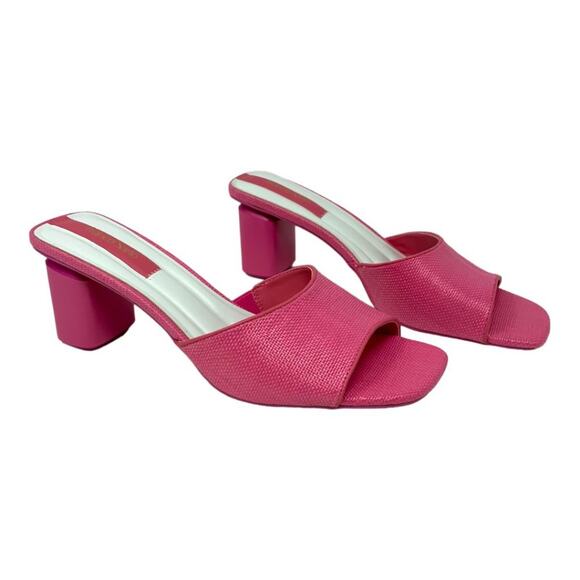 Franco Sarto Linley Slide Sandals Pink Size 6 NWT $110 MSRP - Picture 4 of 7